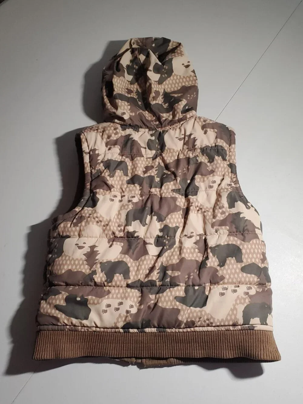 Gymboree Reversible Puffer Vest 'Little Bear Cub' Patch